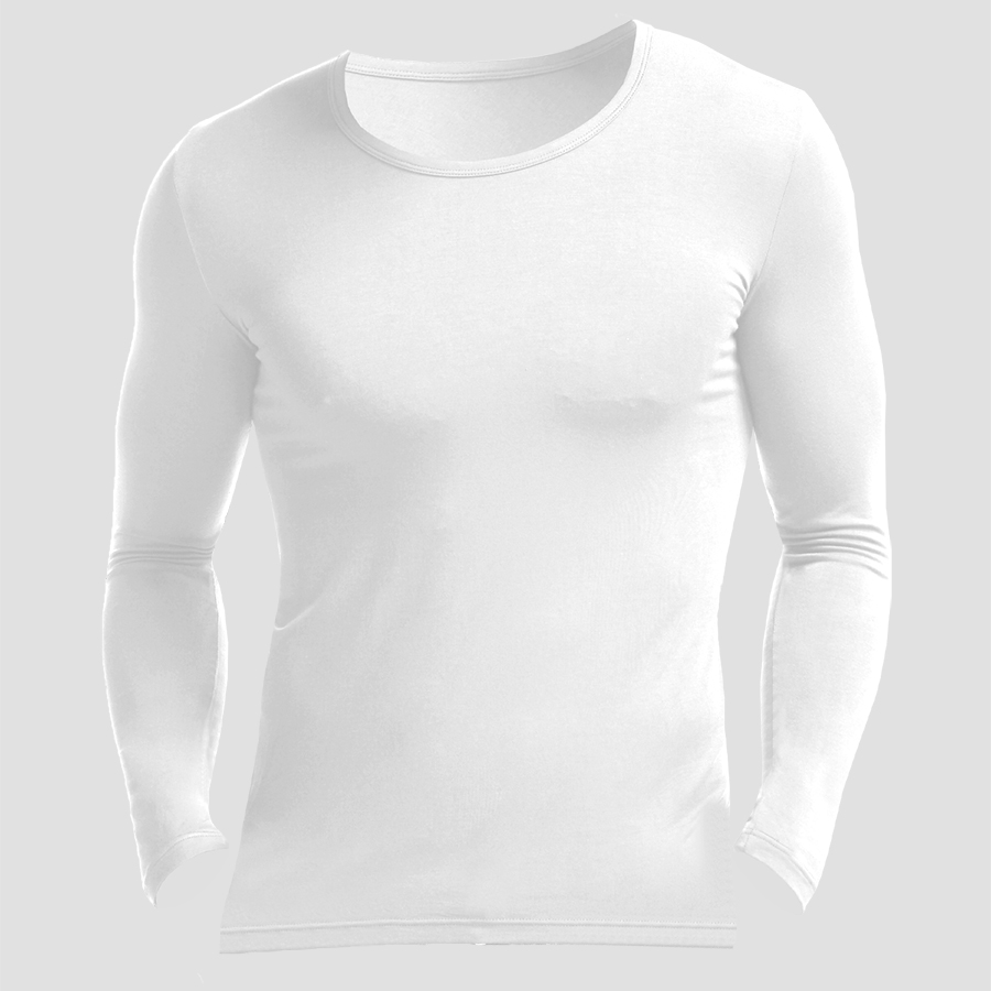 Undershirt Crew Neck - 남성용 크루넥 모달 소재 기능성 셔츠,
