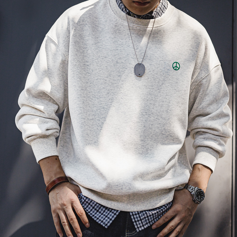 Maden 남성용 캐주얼 라운드넥 후디, 기본 루즈핏  - Undershirt Crew Neck 리뷰 및 가격